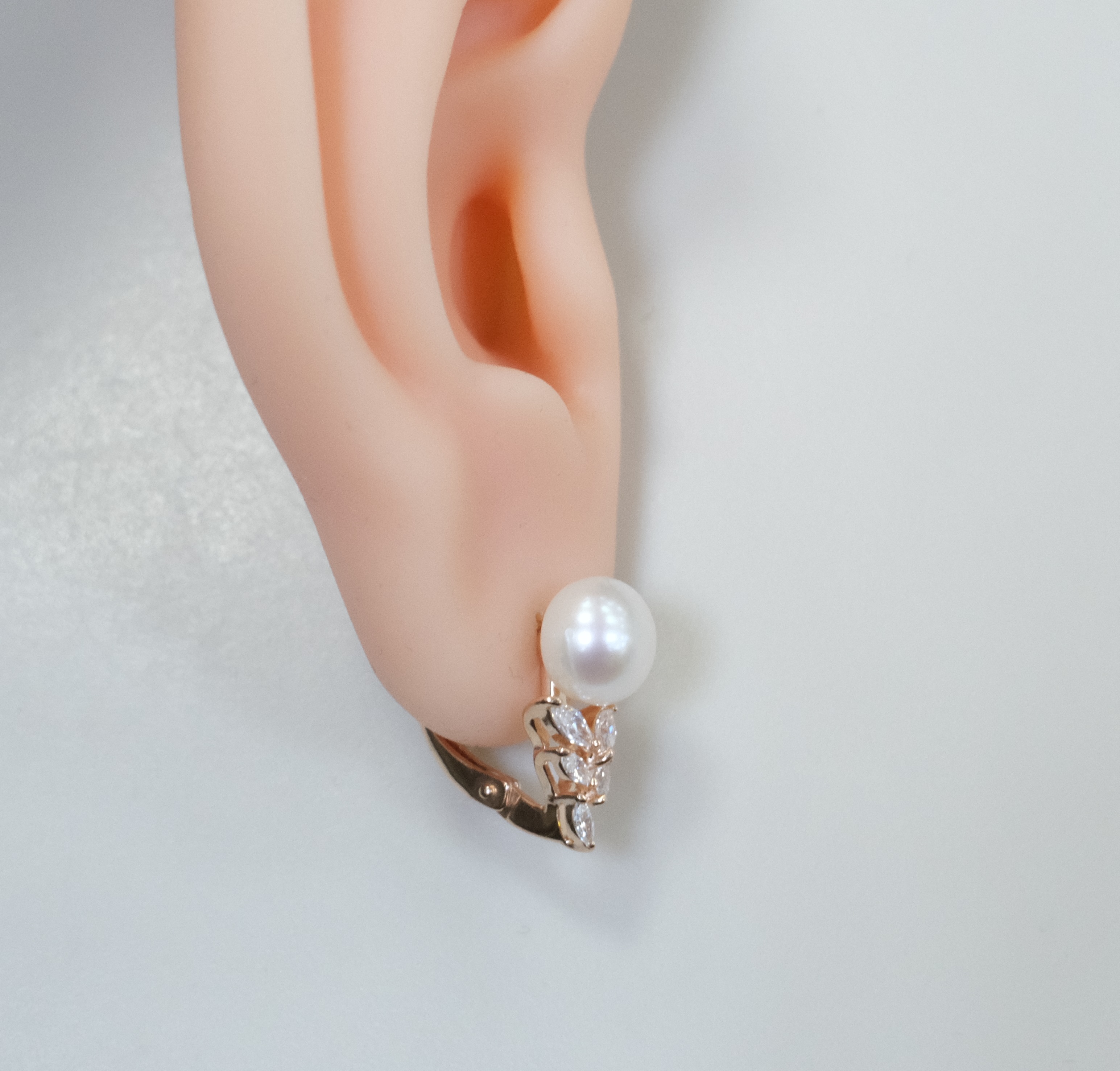 Серебряные серьги с жемчугом